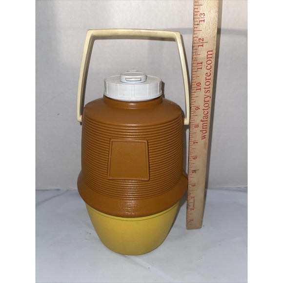 Vintage Poloron SEARS Drink Cooler, Green & White, 1 /2Gallon, Vacucel Insulated - Picture 5 of 12